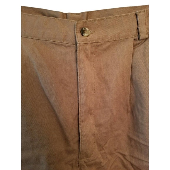 Nike Twill Pleated Brown Golf Men's Shorts 100% Cotton Size 38 in x 7 in - Picture 4 of 6